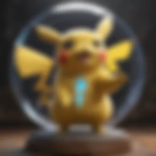 Artistic depiction of Pikachu in a mystical setting