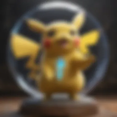 Pikachu's Mystical Aura Artistic depiction of Pikachu in a mystical setting