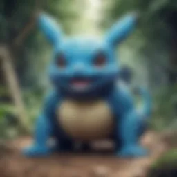 Mysterious Pokemon Blue Artwork