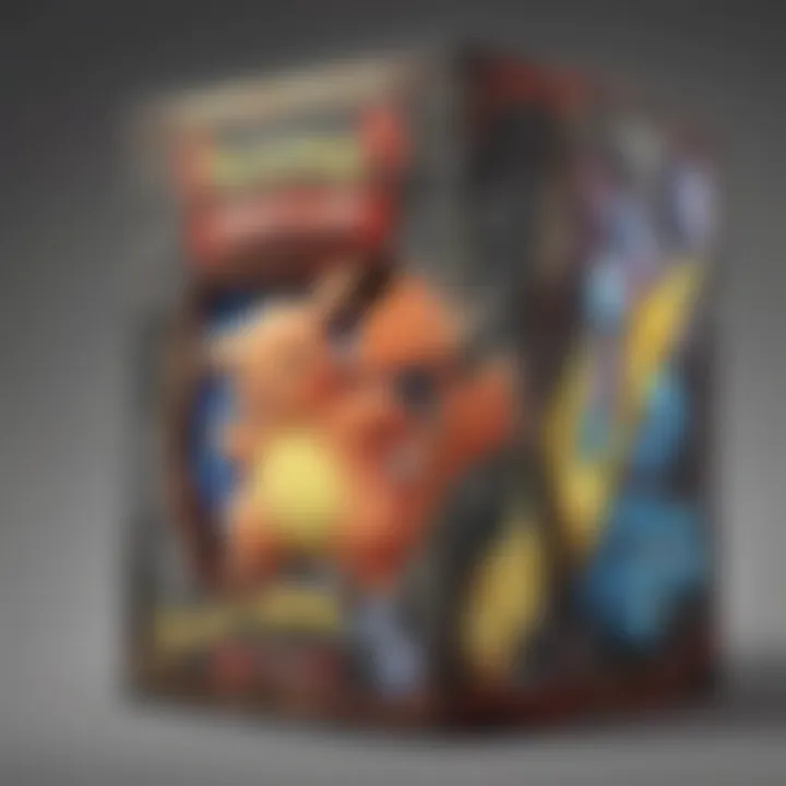 Vibrant and dynamic Pokemon card box set showcase