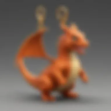 Intricate Pokemon Pandora Charm showcasing Charizard