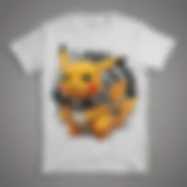 A stylish Pokemon-themed t-shirt featuring vibrant colors and intricate design