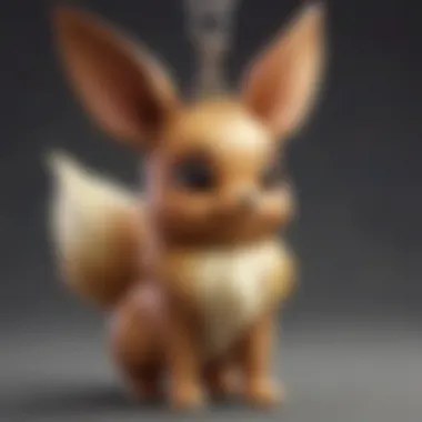 Elegant Pokemon Pandora Charm featuring Eevee