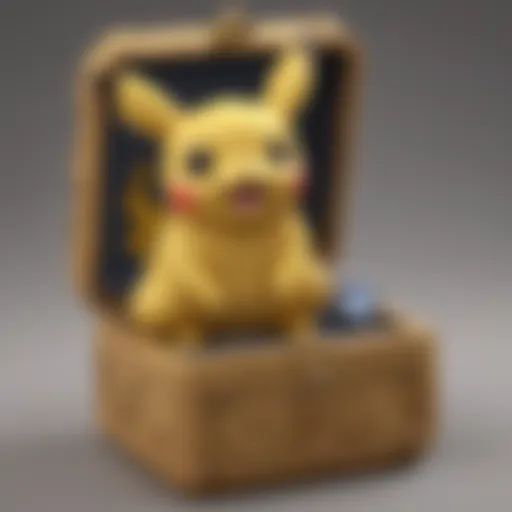 Pokemon engagement ring box with Pikachu design