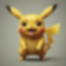 Pixelated Pikachu Sprite