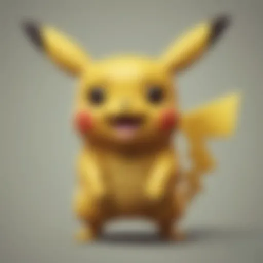 Pixelated Pikachu Sprite