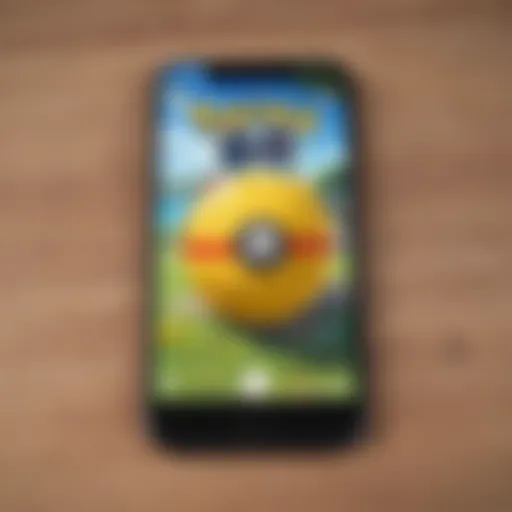 Pokemon Go app icon on iPhone screen