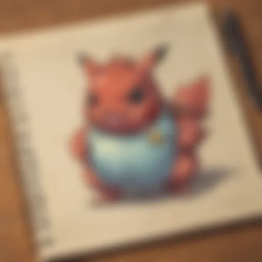 A detailed view of a Pokémon Notepad filled with strategy notes and team-building ideas.
