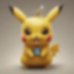 Exquisite Pokemon Pandora Charm with Pikachu design