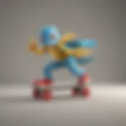 Energetic Pokemon Roller Skater in Action