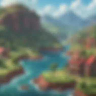 Vibrant landscape of Hoenn region