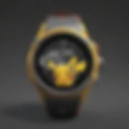 Innovative design of a Pokémon smartwatch showcasing vibrant graphics.