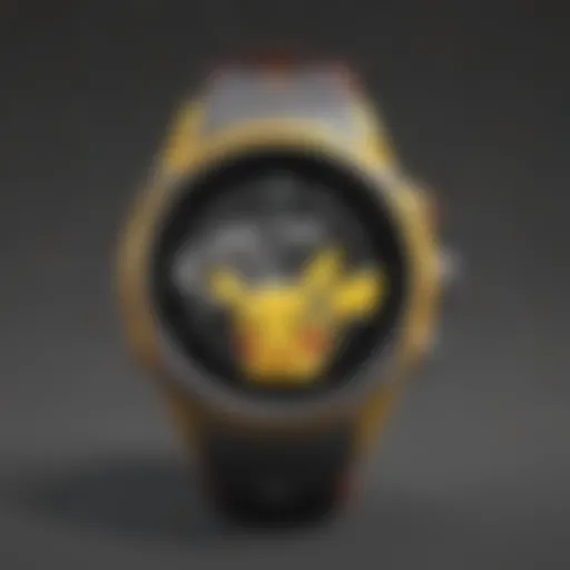 Innovative design of a Pokémon smartwatch showcasing vibrant graphics.