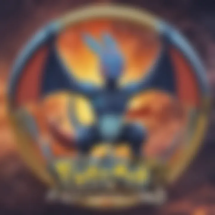 Illustration showcasing Pokemon XYZ series logo