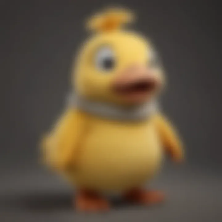 Psyduck Plush Toy Close-Up Details