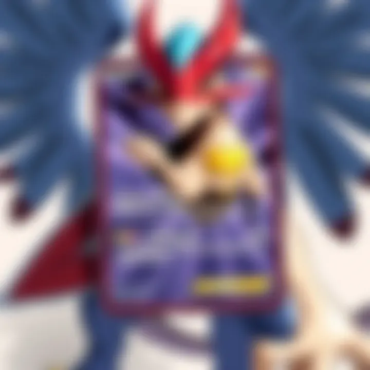 A close-up view of a rare Hidden Fates Chase Card displaying its unique features