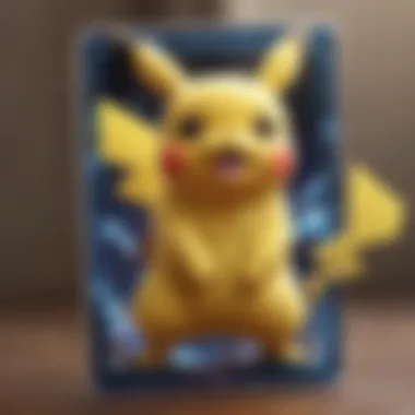 Rare holographic Pikachu Pokemon card