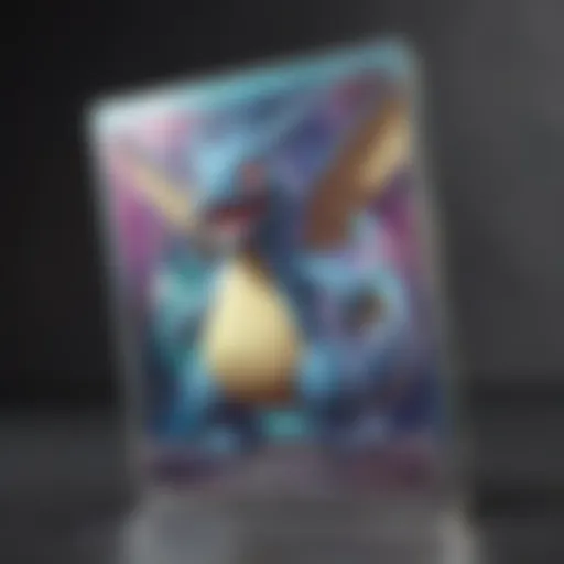 Illustration of a rare holographic Pokemon card from the 25th-anniversary box