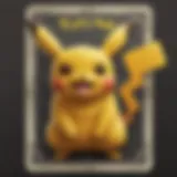 Rare Pikachu Illustrator Card Front Design