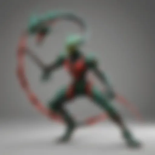 Majestic Rayquaza VMAX in battle stance