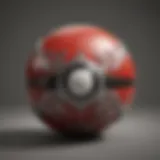 A futuristic Pokeball design with intricate patterns