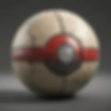 A close-up of the internal mechanisms of the real Pokeball