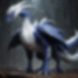 Artistic depiction of Shadow Lugia showcasing its dark aesthetics