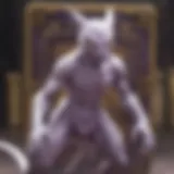 A majestic Mewtwo card from the Shining Legends pack