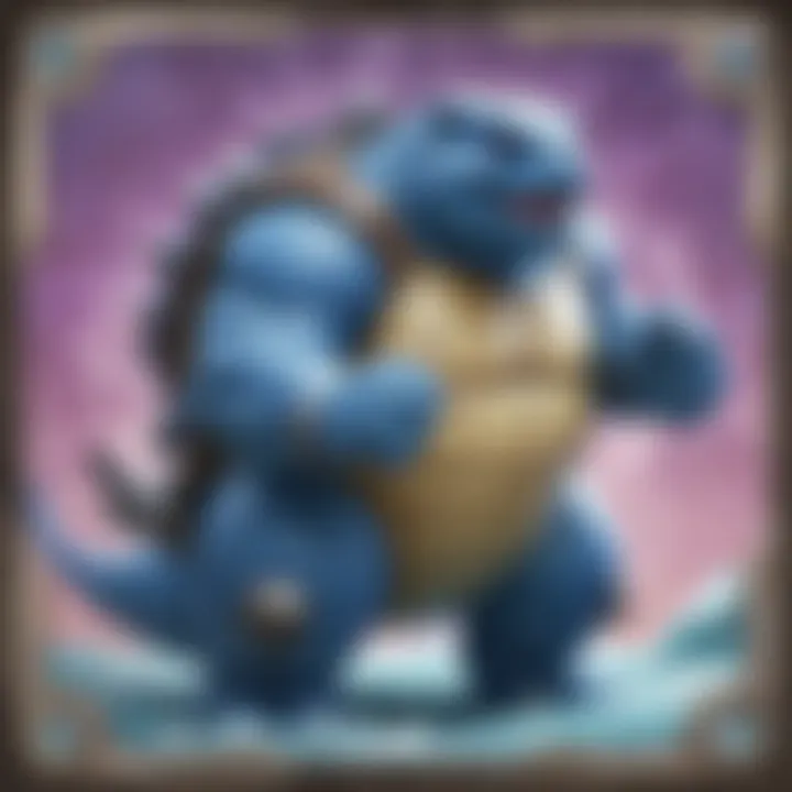 Shiny Blastoise Pokemon Card