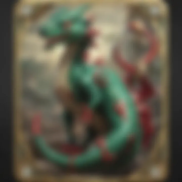 Shiny Rayquaza Pokemon Card