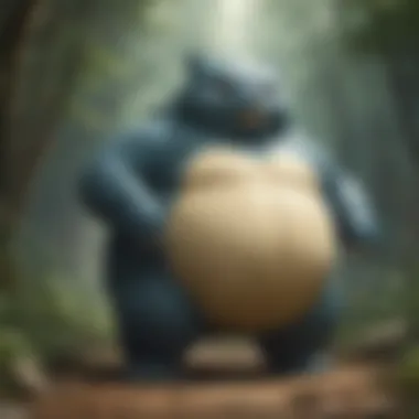 Majestic Snorlax showcasing its colossal presence