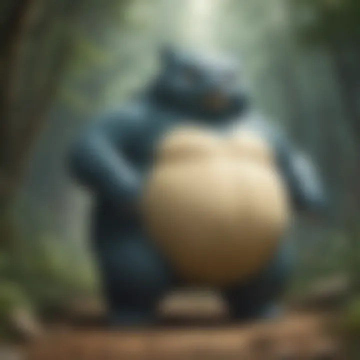 Majestic Snorlax showcasing its colossal presence