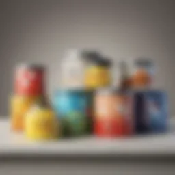Stackable tins in minimalist kitchen setting