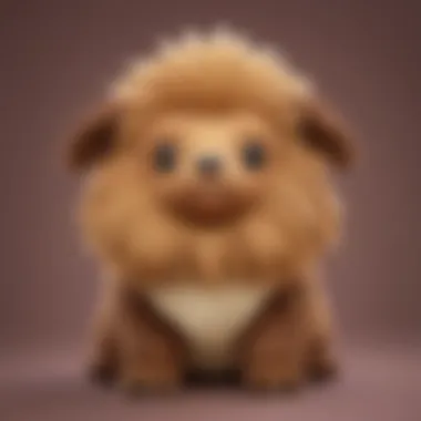 A collection of Bidoof plush toys displayed in an engaging arrangement.