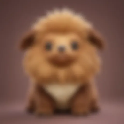 A collection of Bidoof plush toys displayed in an engaging arrangement.