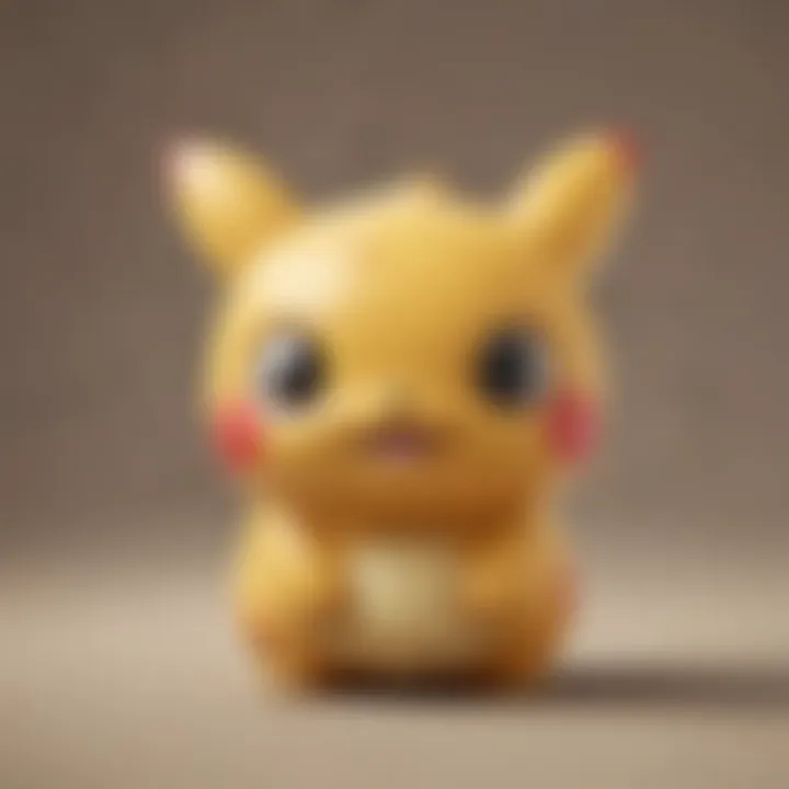 A collector showcasing their Pokémon squishy toy collection on a shelf