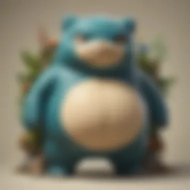 Snorlax in Artistic Forms Artistic representation of Snorlax in various poses