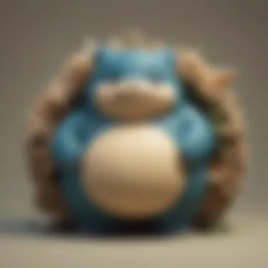 Playful Snorlax in Fan Art Fan art depicting Snorlax in a playful mood
