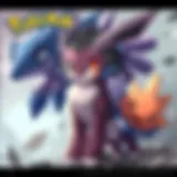 A detailed illustration of various collectible cards displayed in an artistic manner