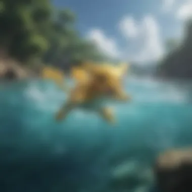 An engaging visual representation of player exploration in water-rich areas of the Pokémon games.