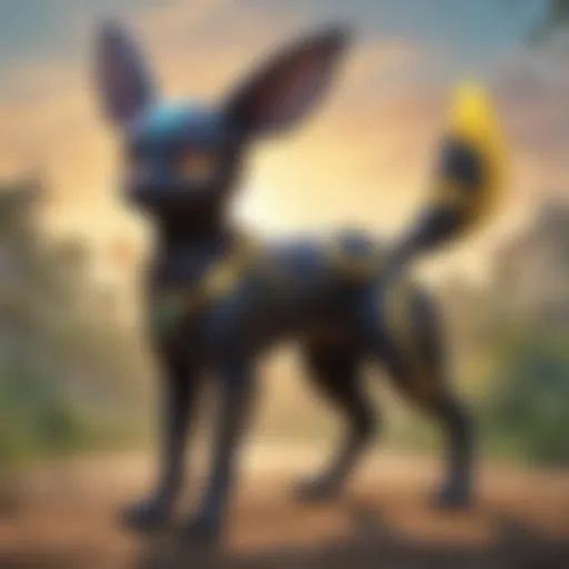 Mystical transformation of Eevee into Umbreon