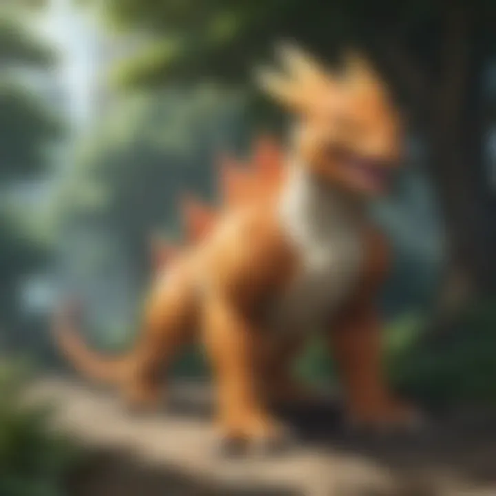 An illustration depicting legendary Pokémon within the game's narrative