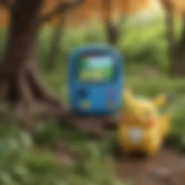 Engagement Through Interactive Play Children engaging with Pokémon and Tamagotchi games