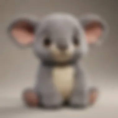 Authenticity Features of Komala Plush A side-by-side comparison of authentic and counterfeit Komala plush toys highlighting key distinguishing features.