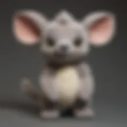 A beautifully crafted Komala plush toy showcasing its intricate details and soft fabric.