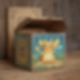 A vintage Pokémon box showcasing its unique artwork