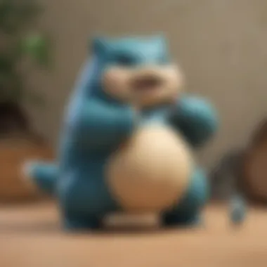 Child Engaging with a Snorlax Toy A child playing with a Snorlax toy, illustrating its impact on childhood