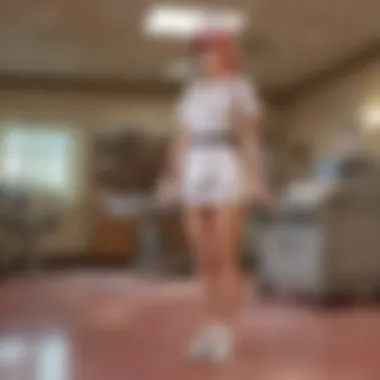 A Pokémon Trainer interacting with Nurse Joy at a Pokémon Center