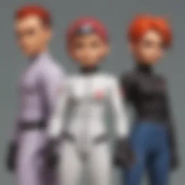 Character roles within Team Rocket