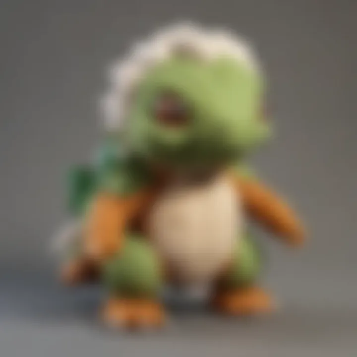 Unique design elements of a Torterra plush collectible